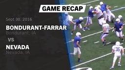 Recap: Bondurant-Farrar  vs. Nevada  2016