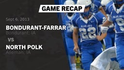 Recap: Bondurant-Farrar  vs. North Polk  2013