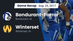 Recap: Bondurant-Farrar  vs. Winterset  2017
