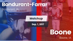Matchup: Bondurant-Farrar vs. Boone  2017