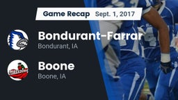 Recap: Bondurant-Farrar  vs. Boone  2017
