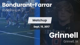 Matchup: Bondurant-Farrar vs. Grinnell  2017