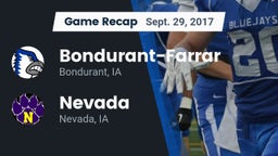Recap: Bondurant-Farrar  vs. Nevada  2017