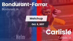 Matchup: Bondurant-Farrar vs. Carlisle  2017