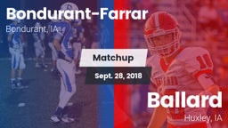 Matchup: Bondurant-Farrar vs. Ballard  2018