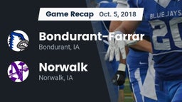 Recap: Bondurant-Farrar  vs. Norwalk  2018