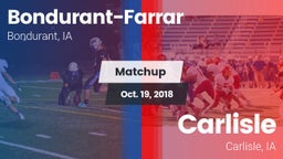 Matchup: Bondurant-Farrar vs. Carlisle  2018