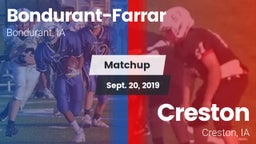 Matchup: Bondurant-Farrar vs. Creston  2019