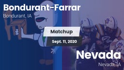 Matchup: Bondurant-Farrar vs. Nevada  2020