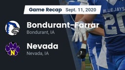 Recap: Bondurant-Farrar  vs. Nevada  2020