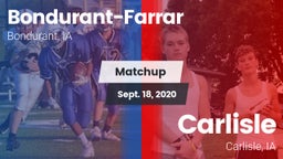 Matchup: Bondurant-Farrar vs. Carlisle  2020