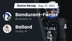 Recap: Bondurant-Farrar  vs. Ballard  2021