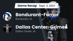 Recap: Bondurant-Farrar  vs. Dallas Center-Grimes  2021