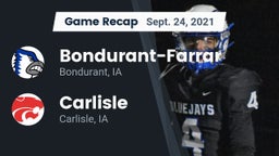 Recap: Bondurant-Farrar  vs. Carlisle  2021