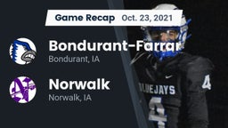 Recap: Bondurant-Farrar  vs. Norwalk  2021