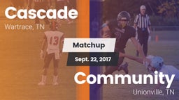 Matchup: Cascade  vs. Community  2017