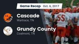 Recap: Cascade  vs. Grundy County  2017