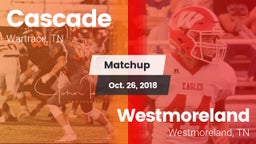 Matchup: Cascade  vs. Westmoreland  2018