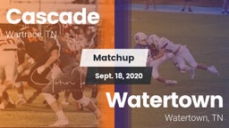 Matchup: Cascade  vs. Watertown  2020