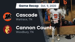 Recap: Cascade  vs. Cannon County  2020