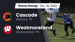 Recap: Cascade  vs. Westmoreland  2020