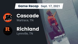Recap: Cascade  vs. Richland  2021