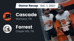 Recap: Cascade  vs. Forrest  2021