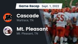 Recap: Cascade  vs. Mt. Pleasant  2022