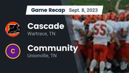 Recap: Cascade  vs. Community  2023