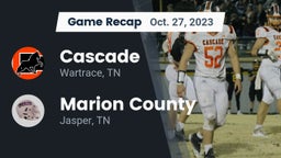 Recap: Cascade  vs. Marion County  2023