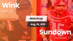 Matchup: Wink  vs. Sundown  2019
