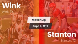 Matchup: Wink  vs. Stanton  2019