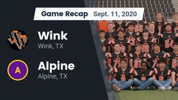 Recap: Wink  vs. Alpine  2020