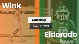 Matchup: Wink  vs. Eldorado  2020