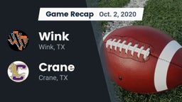 Recap: Wink  vs. Crane  2020