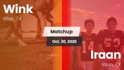 Matchup: Wink  vs. Iraan  2020