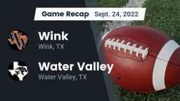 Recap: Wink  vs. Water Valley  2022
