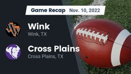 Recap: Wink  vs. Cross Plains  2022