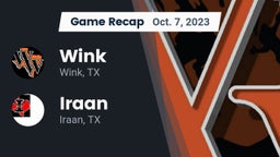 Recap: Wink  vs. Iraan  2023