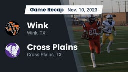 Recap: Wink  vs. Cross Plains  2023