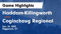 Haddam-Killingworth  vs Coginchaug Regional  Game Highlights - Jan. 24, 2023