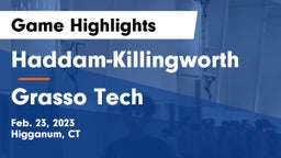 Haddam-Killingworth  vs Grasso Tech Game Highlights - Feb. 23, 2023