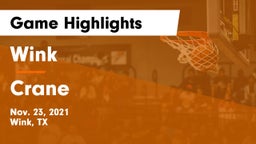 Wink  vs Crane  Game Highlights - Nov. 23, 2021