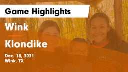 Wink  vs Klondike  Game Highlights - Dec. 18, 2021