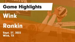Wink  vs Rankin  Game Highlights - Sept. 27, 2022