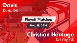 Matchup: Davis  vs. Christian Heritage  2016