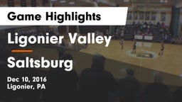Ligonier Valley  vs Saltsburg Game Highlights - Dec 10, 2016