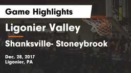 Ligonier Valley  vs Shanksville- Stoneybrook Game Highlights - Dec. 28, 2017