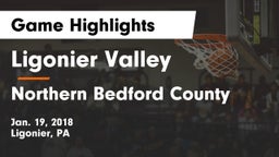 Ligonier Valley  vs Northern Bedford County Game Highlights - Jan. 19, 2018