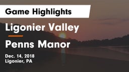 Ligonier Valley  vs Penns Manor  Game Highlights - Dec. 14, 2018